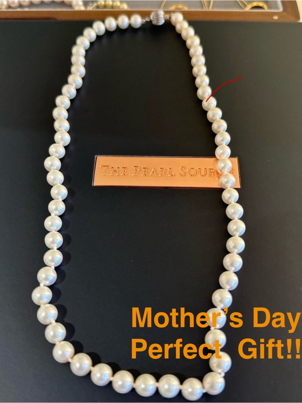 6.5-7.0mm White Freshwater Pearl Necklace - AAAA Quality 18“